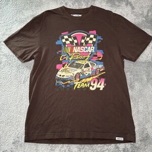 NASCAR Racing Team '94 T-Shirt Men's Size Large Brown Short Sleeve Shirt Graphic